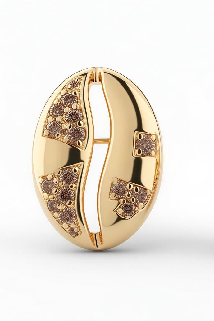Le Grain de Café Brooch