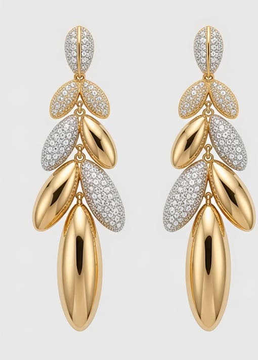 Éclat de Café Diamond Earrings(The Radiance of Coffee)
